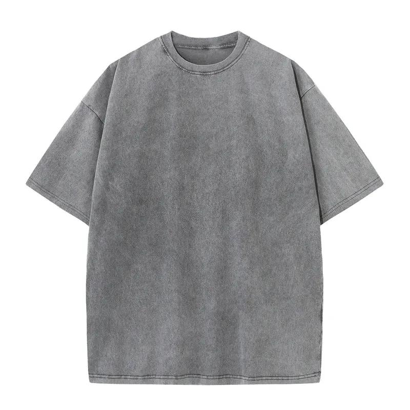 Men’s Washed Oversized Short-Sleeve T-Shirt by Vimost Shop