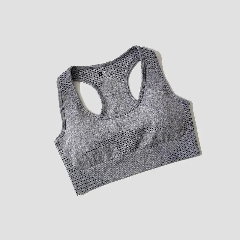 Women’s High Impact Seamless Sports Bra – Padded Push Up Crop Top for Running, Gym & Yoga by Vimost Shop