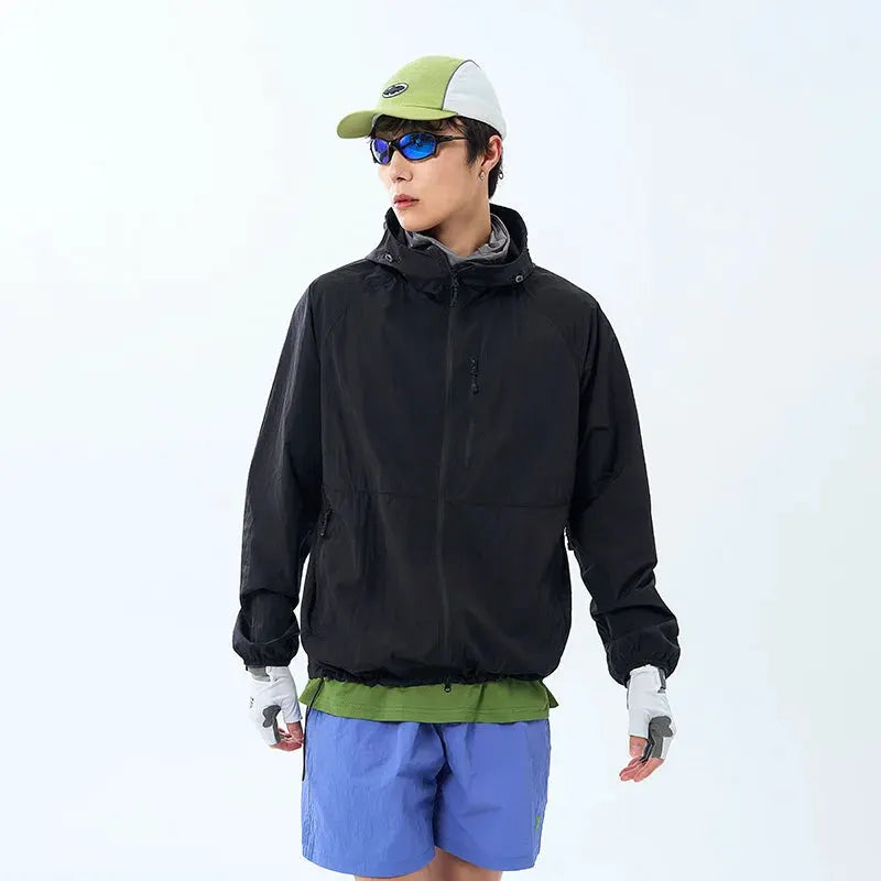 Lightweight Hooded Hiking Windbreaker Jacket for Trail Wear by Vimost Shop