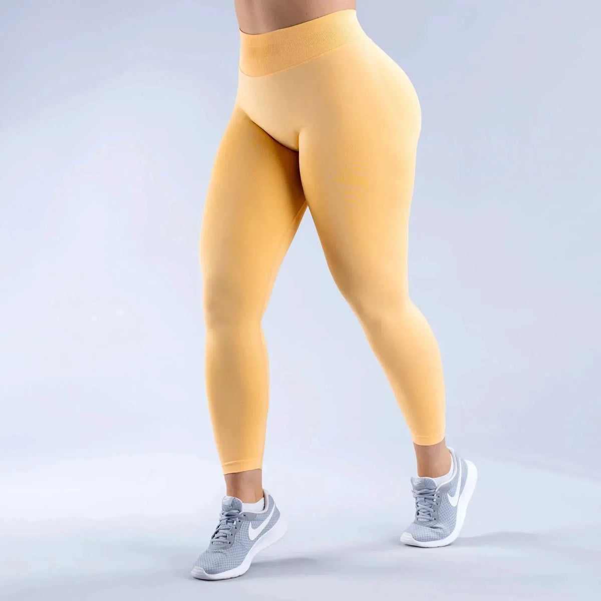 DF Impact matting pleated waist seamless sports fitness trousers by Maiden-Art