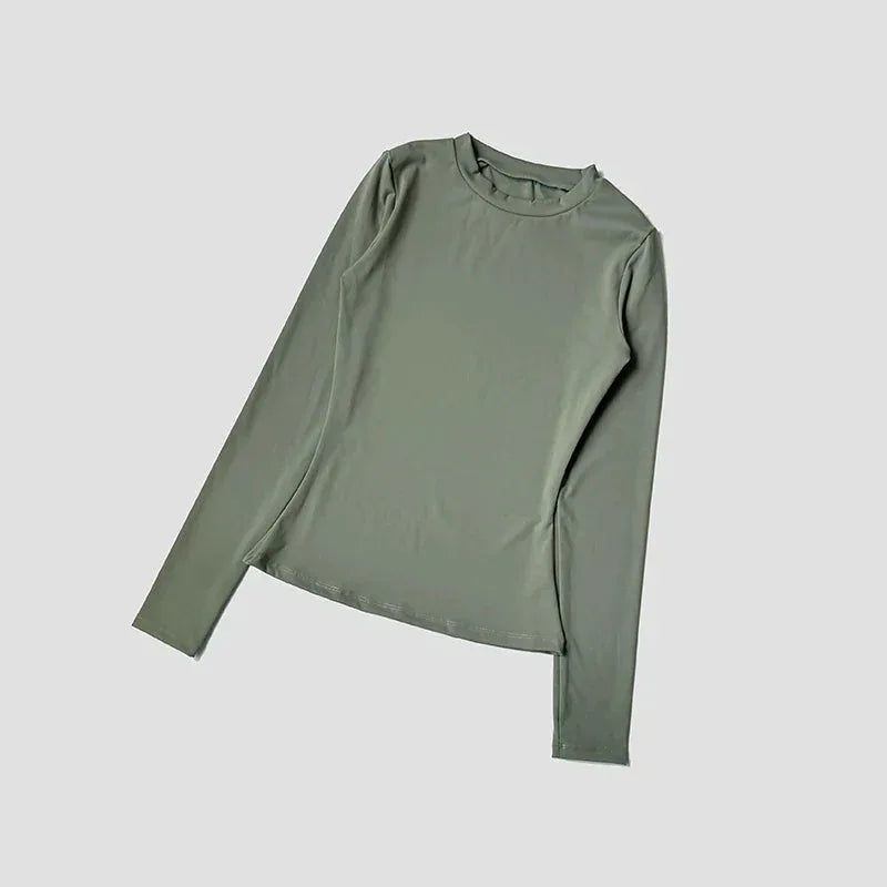 Women’s Long Sleeve Workout Top for Gym, Pilates, Yoga & Running by Vimost Shop