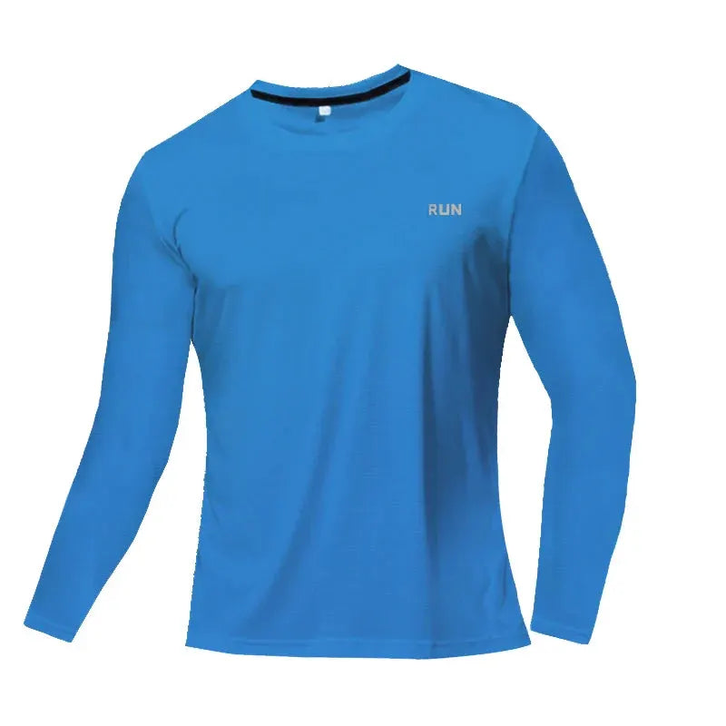 Mens Long and Short Sleeve Ice Silk Quick Dry Sports Top for Running Gym Hiking and Outdoor Training by Vimost Shop
