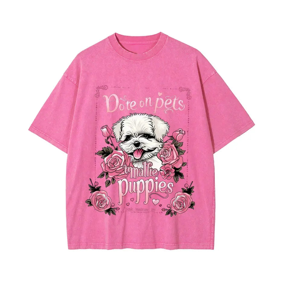 Japanese Cat Cartoon Graphic Baggy T-Shirt Men Streetwear by Vimost Shop