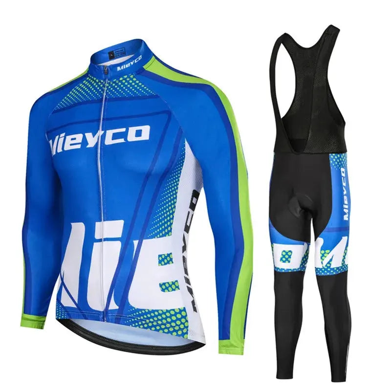 Men Long Sleeve Cycling Jersey Set MTB Road Bike Breathable Outdoor Cycling Suit by Vimost Shop