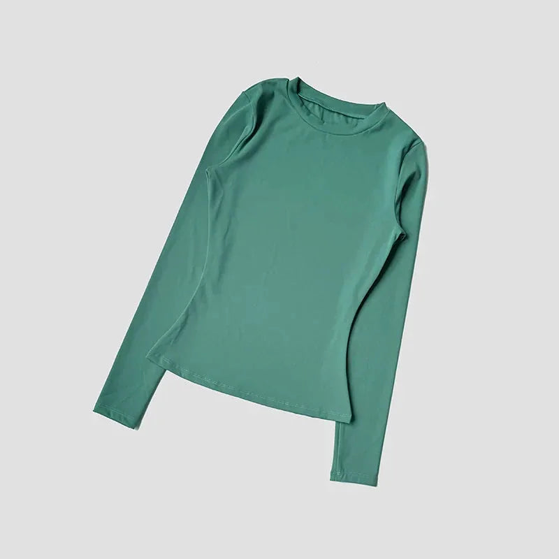 Women’s Long Sleeve Workout Top for Gym, Pilates, Yoga & Running by Vimost Shop