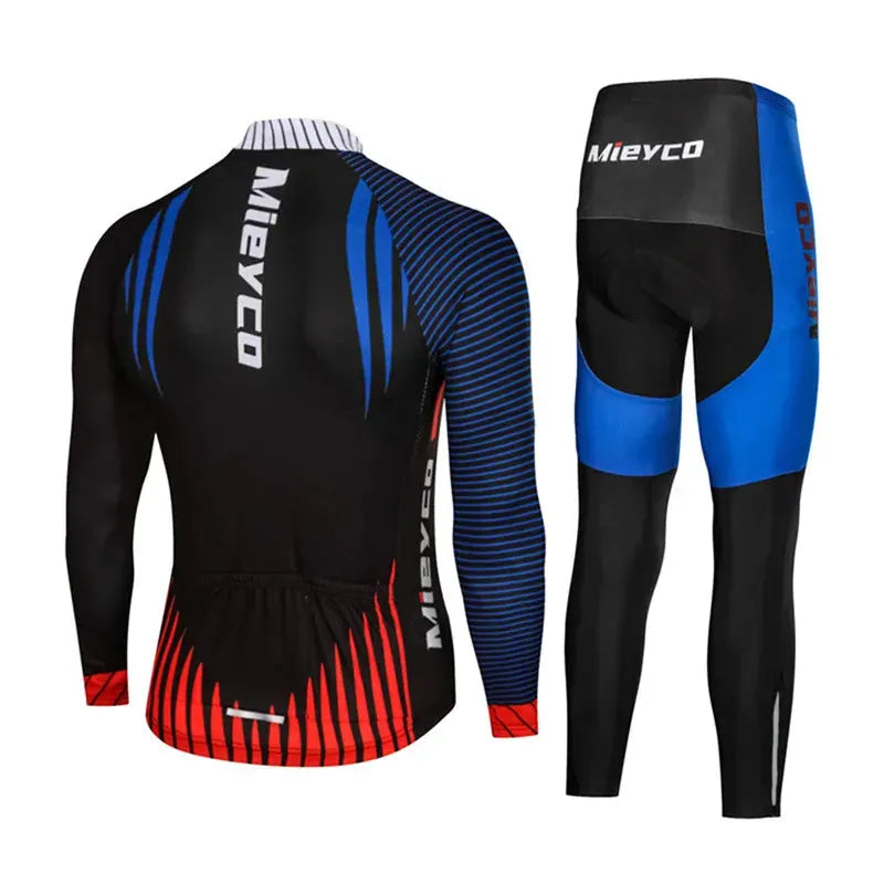Men Long Sleeve Cycling Jersey Set MTB Road Bike Breathable Outdoor Cycling Suit by Vimost Shop