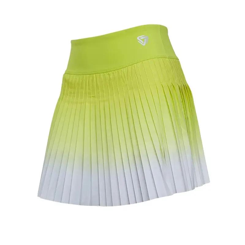 Women Summer Safe Tennis Skirts S-XXL Gym Golf Running Pleated skirt Girls Gradient Sports Fitness High Waist Skorts With Pocket by Vimost Shop