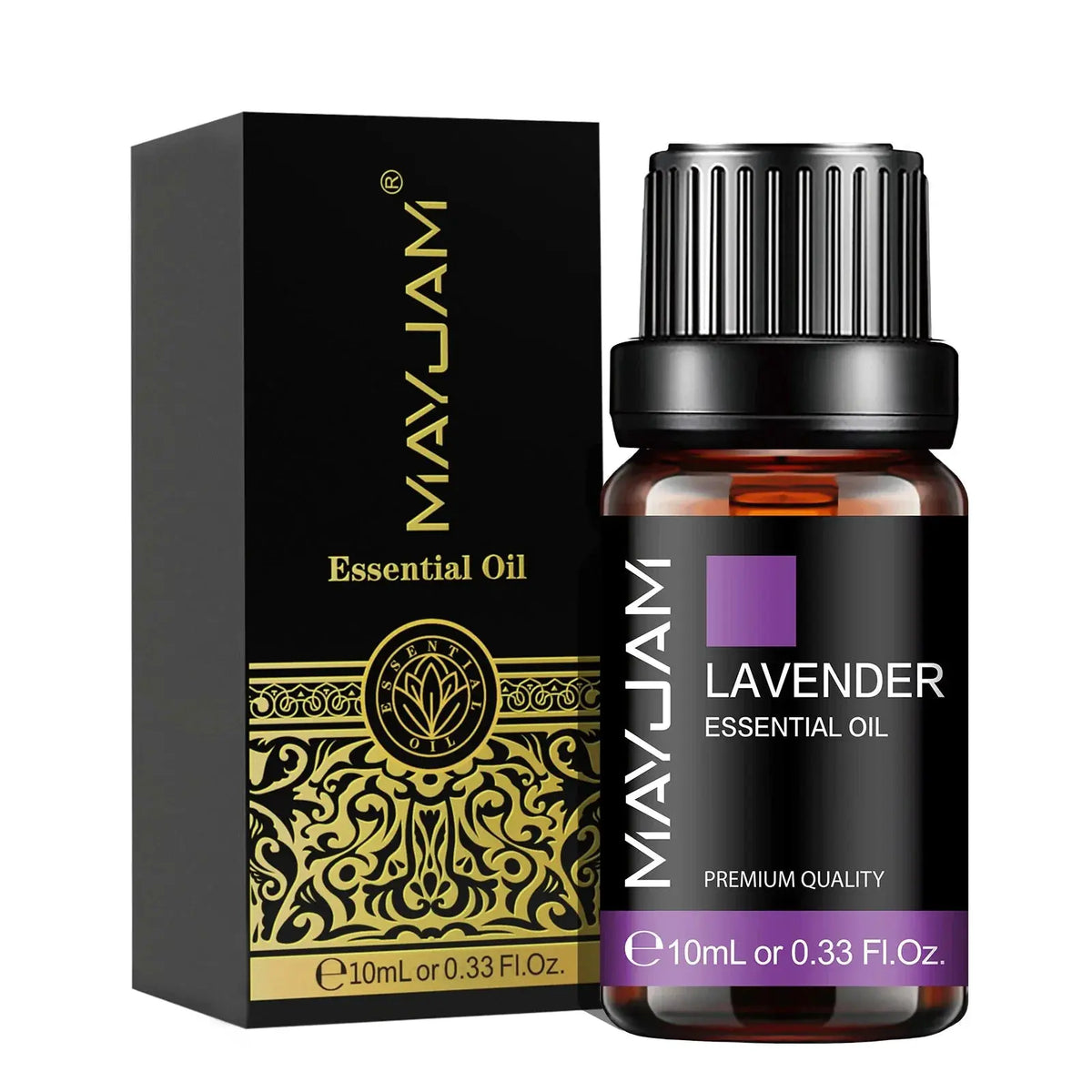 MAYJAM 10ML Lavender Lemongrass Jasmine Vanilla Eucalyptus Rose Lemon Essential Oil For Humidifier Diffuser Candle Making by Maiden-Art