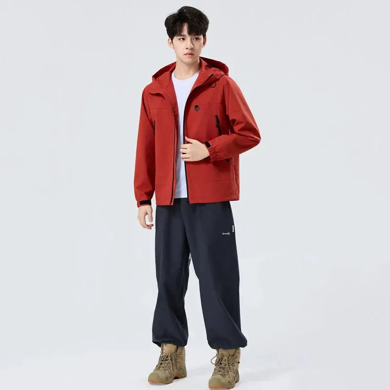 Unisex Waterproof Oil-Resistant Hiking Jacket for Camping by Vimost Shop