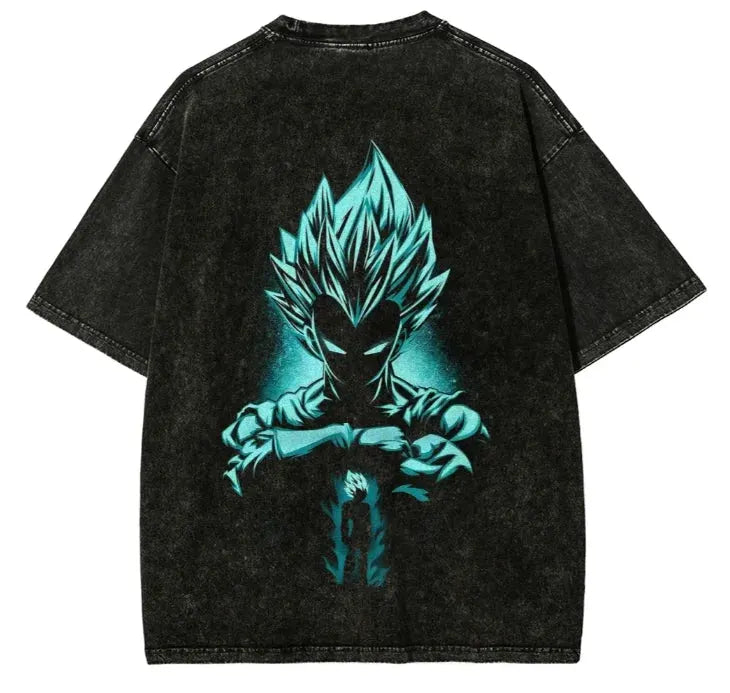 Anime Vegeta Majin Casual Oversized T-Shirt Harajuku Style by Vimost Shop