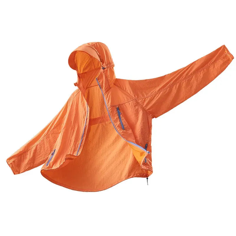 Lightweight Hooded Hiking Jacket with Packable Outdoor Design by Vimost Shop