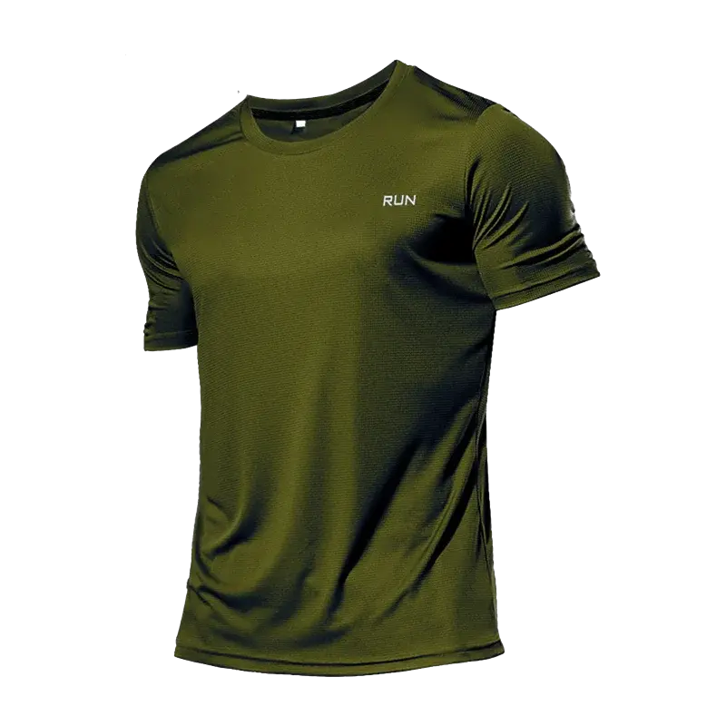 Mens Long and Short Sleeve Ice Silk Quick Dry Sports Top for Running Gym Hiking and Outdoor Training by Vimost Shop