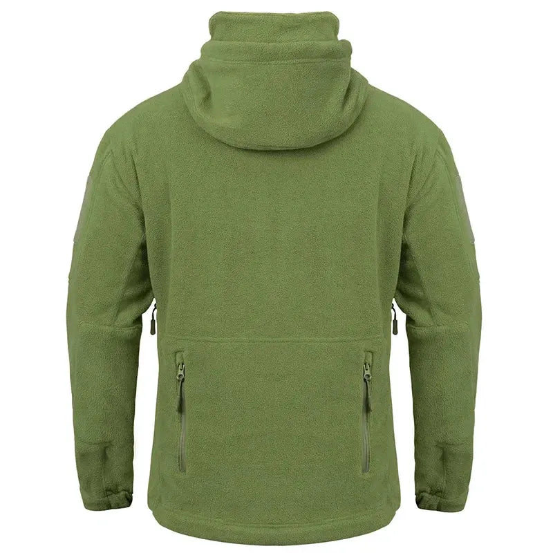 Winter Tactical Fleece Hoodie Jacket Men Warm Outdoor Sport Hooded Coat Multi-Pocket Casual Full Zip Hiking Jacket by Vimost Shop