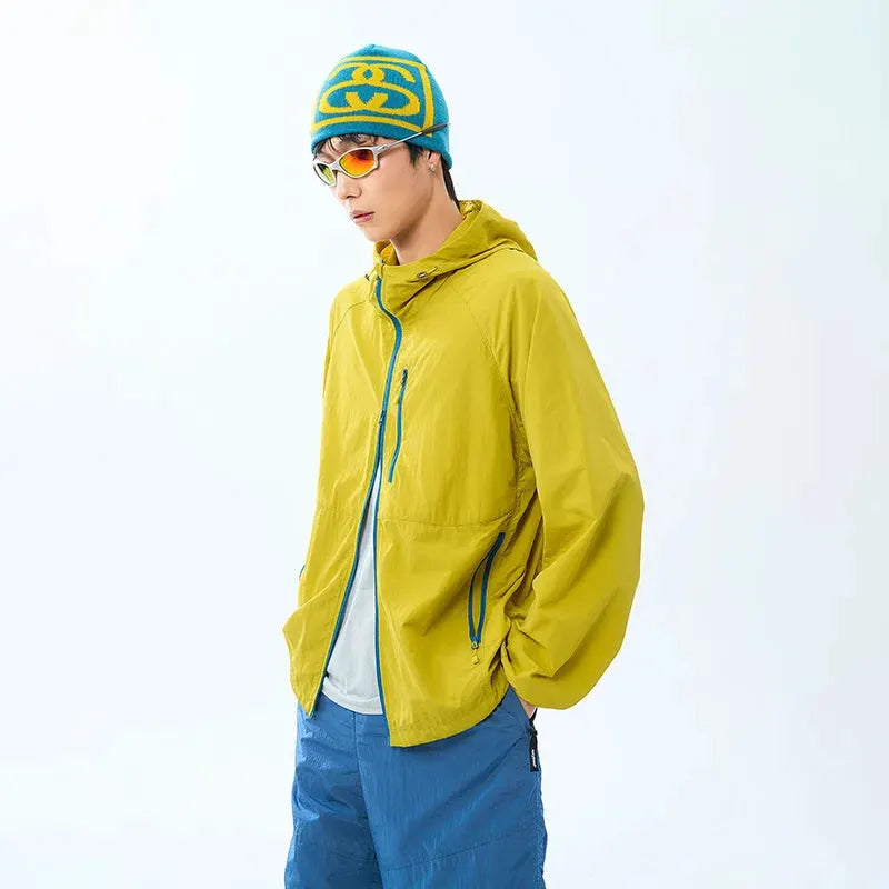Lightweight Hooded Hiking Windbreaker Jacket for Trail Wear by Vimost Shop