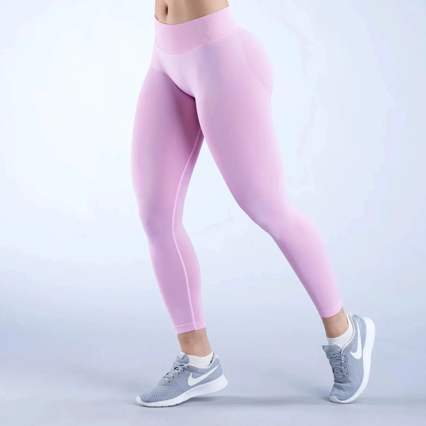 DF Impact matting pleated waist seamless sports fitness trousers by Maiden-Art