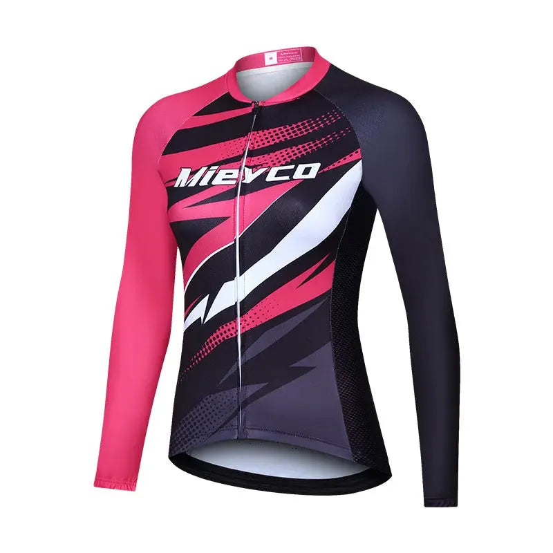 Women Cycling Jersey Long Sleeve Breathable Lightweight Spring Autumn Road Bike Top by Vimost Shop