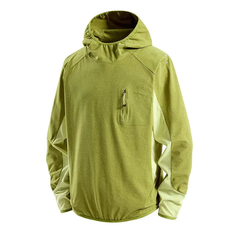 Unisex Quick-Dry Sun Protection Hiking Hoodie Jacket by Vimost Shop