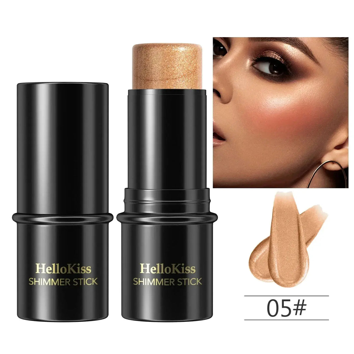 Highlighting&Bronzer Stick Face Brightening Blusher Rouge Concealer Pen Long Lasting Corrector Nose Shadow Contouring Cosmetics by Maiden-Art