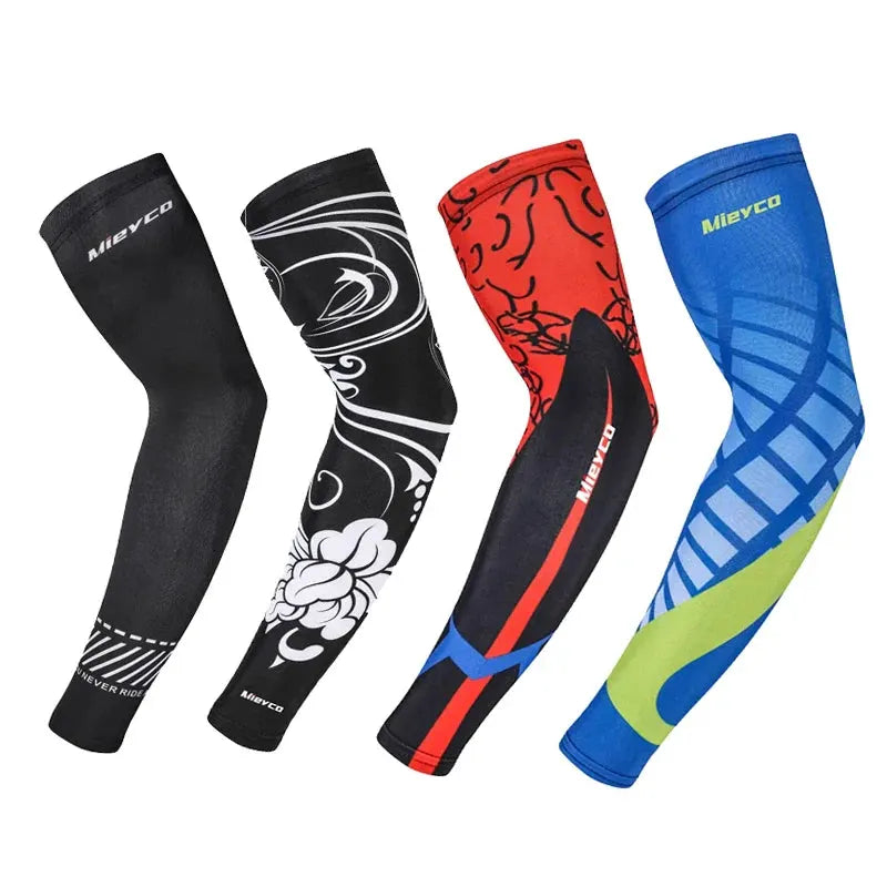 Icy Silk Sun Protection Arm Sleeves Cooling Breathable Outdoor Cycling Fishing Sports Sleeves by Vimost Shop