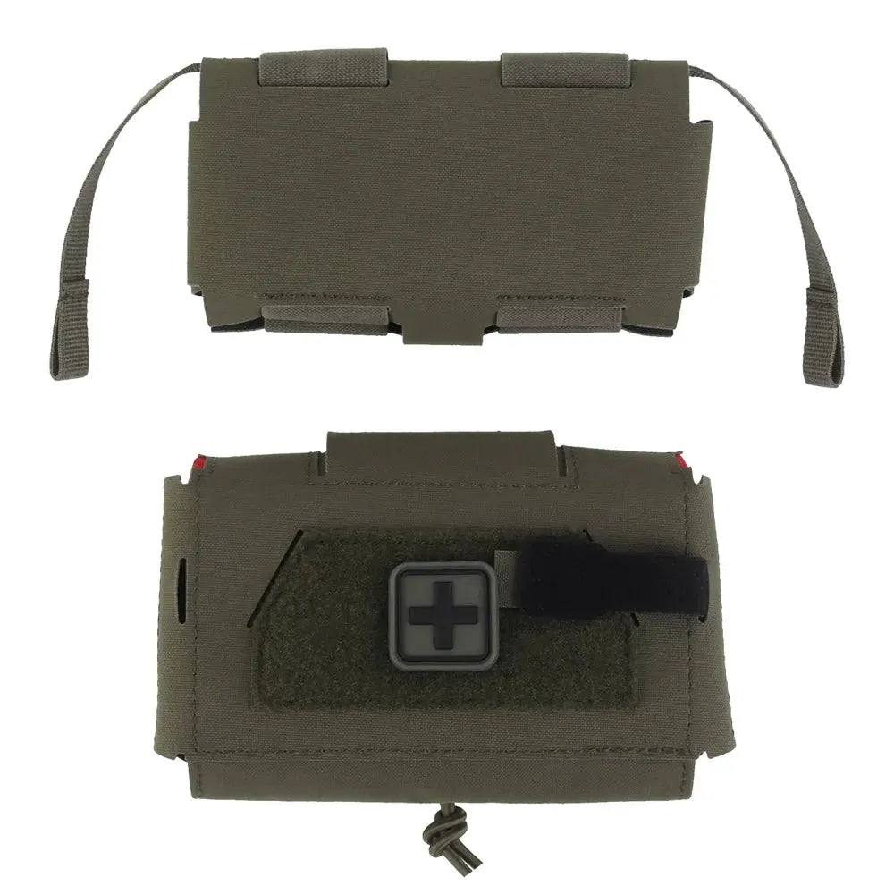 Compact MOLLE Outdoor Utility Pouch with Organizer Panel by Vimost Shop