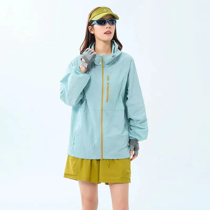 Lightweight Hooded Hiking Windbreaker Jacket for Trail Wear by Vimost Shop