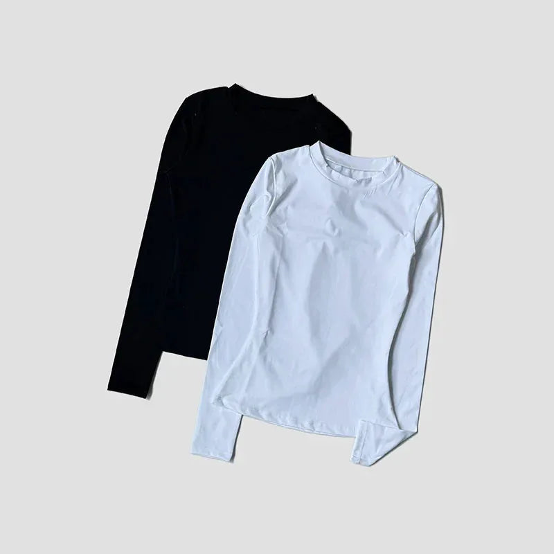 Women’s Long Sleeve Workout Top for Gym, Pilates, Yoga & Running by Vimost Shop