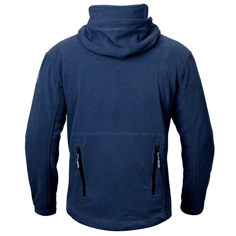 Men's Warm Tactical Fleece Jacket Zip Up Thicken Polar Hoodie Winter Outdoor Sport Hiking Hooded Coat Multi-Pocket by Vimost Shop