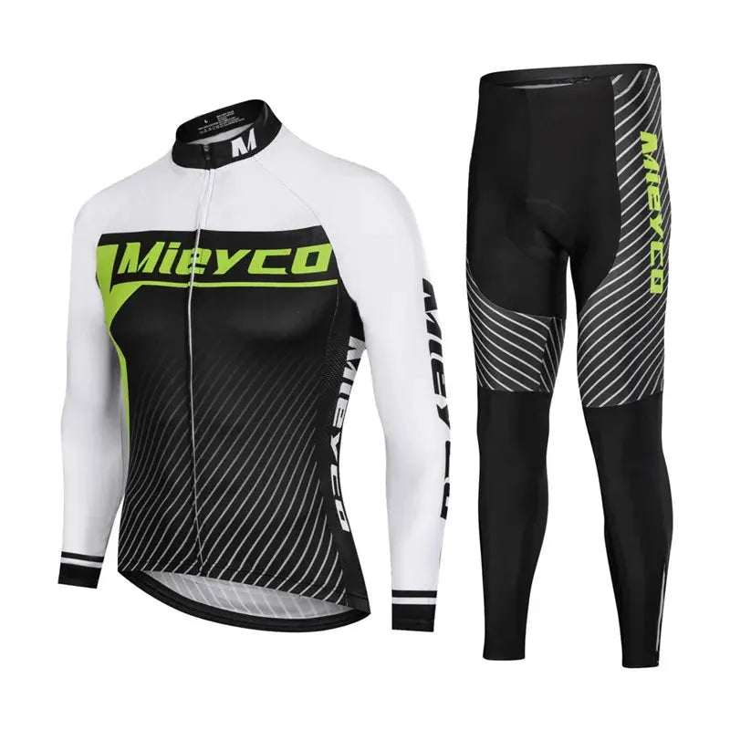 Men Long Sleeve Cycling Jersey Set MTB Road Bike Breathable Outdoor Cycling Suit by Vimost Shop