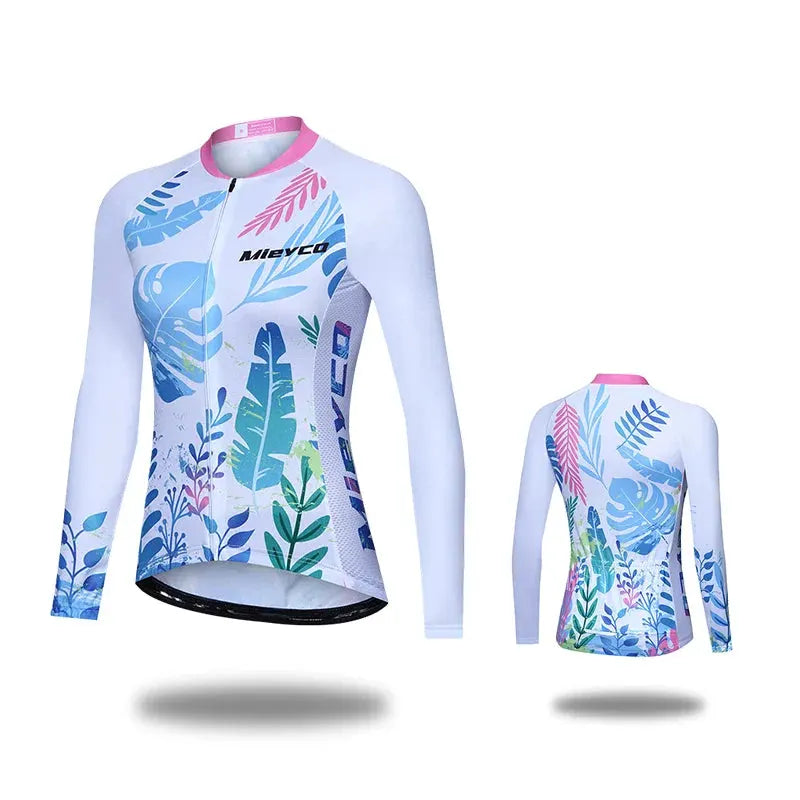 Women Cycling Jersey Long Sleeve Breathable Lightweight Spring Autumn Road Bike Top by Vimost Shop