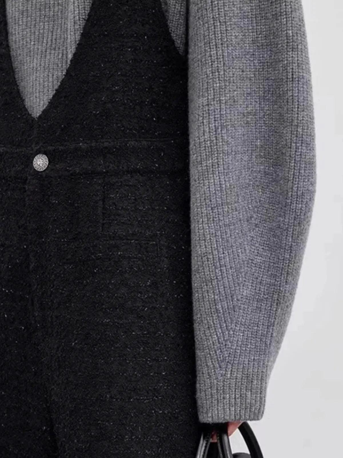 Vintage thick cashmere knitwear women's fall/winter loose shoulder crew neck sweater base sweater by Vimost Shop