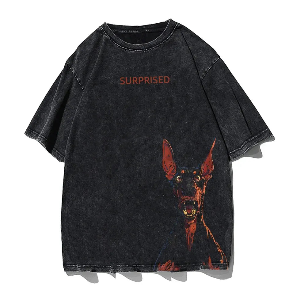 Japanese Cat Cartoon Graphic Baggy T-Shirt Men Streetwear by Vimost Shop