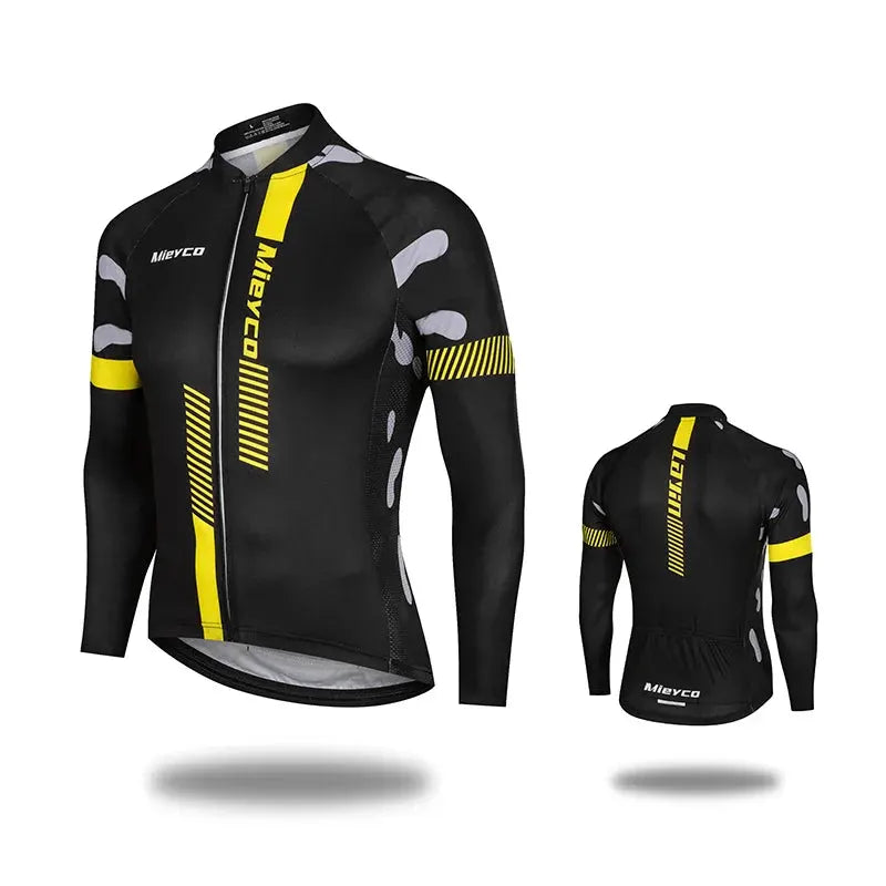 Mens Cycling Jersey Long Sleeve High Elastic for Spring Autumn Bike Riding and Outdoor Sports by Vimost Shop