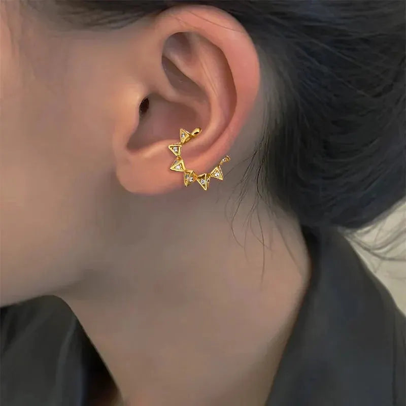 1 Pc 2025 Fashion Minilist No Piercing Ear Cuff Earrings for Woman Fake Piercing Earcuff Clips Earrings for Women Cuffs Jewelry by Maiden-Art