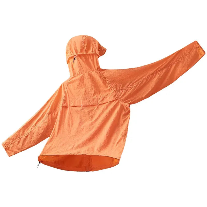 Lightweight Hooded Hiking Jacket with Packable Outdoor Design by Vimost Shop