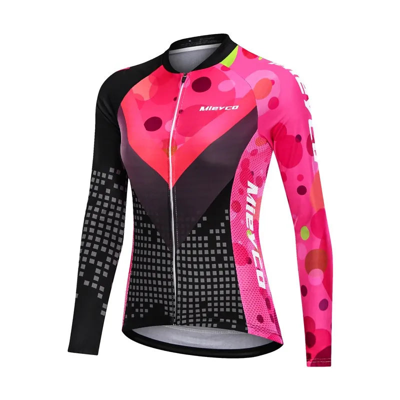Women Cycling Jersey Summer Lightweight Long Sleeve Mountain Bike Sports Top for Outdoor Riding by Vimost Shop