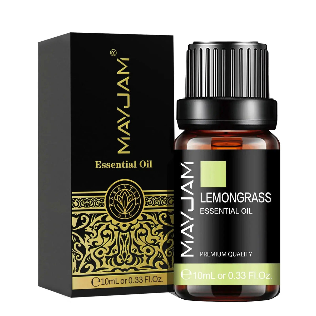 MAYJAM 10ML Lavender Lemongrass Jasmine Vanilla Eucalyptus Rose Lemon Essential Oil For Humidifier Diffuser Candle Making by Maiden-Art