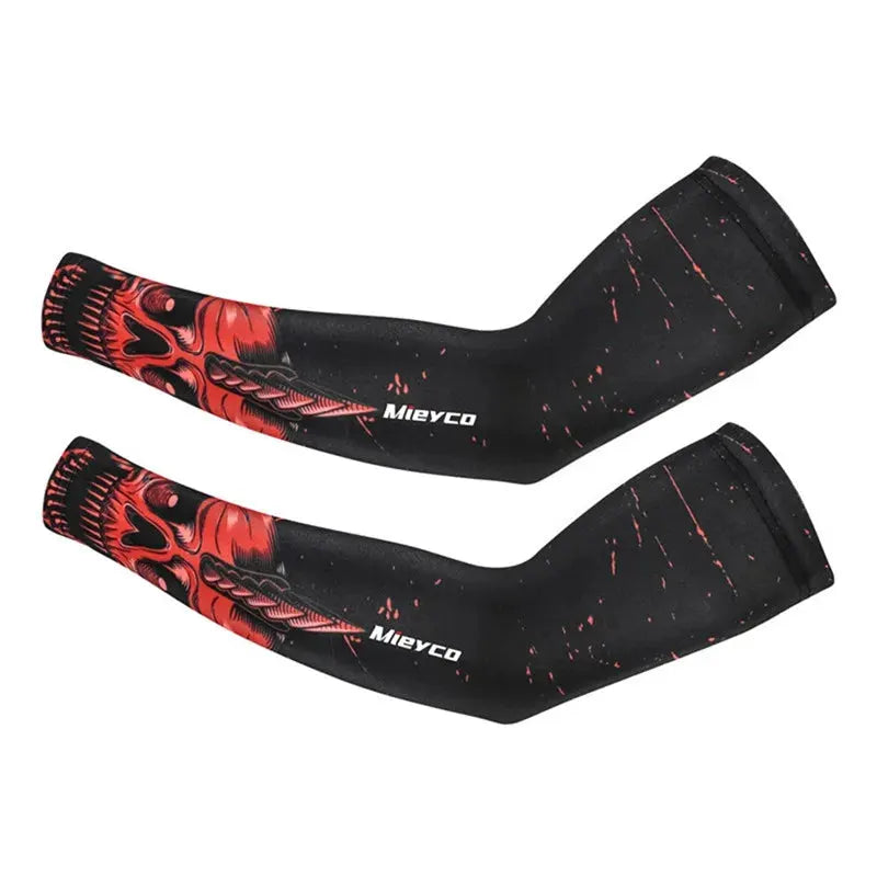 Icy Silk Sun Protection Arm Sleeves Cooling Breathable Outdoor Cycling Fishing Sports Sleeves by Vimost Shop