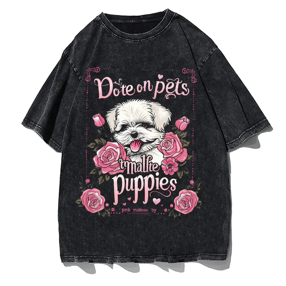 Japanese Cat Cartoon Graphic Baggy T-Shirt Men Streetwear by Vimost Shop