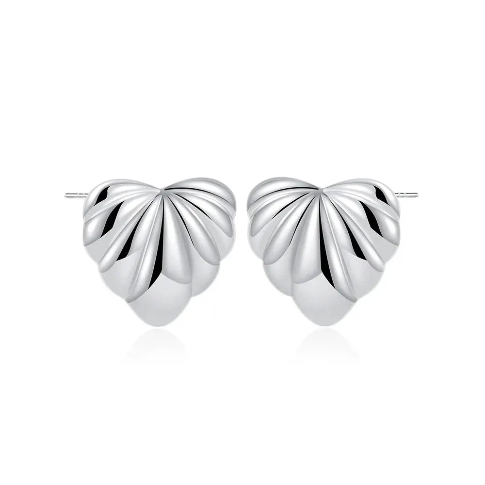 Trendy Stainless Steel Multilayer Circle Twist Knot Earrings for Women Texture Mixed Color Gold Plated Statement Earring Bijoux by Maiden-Art