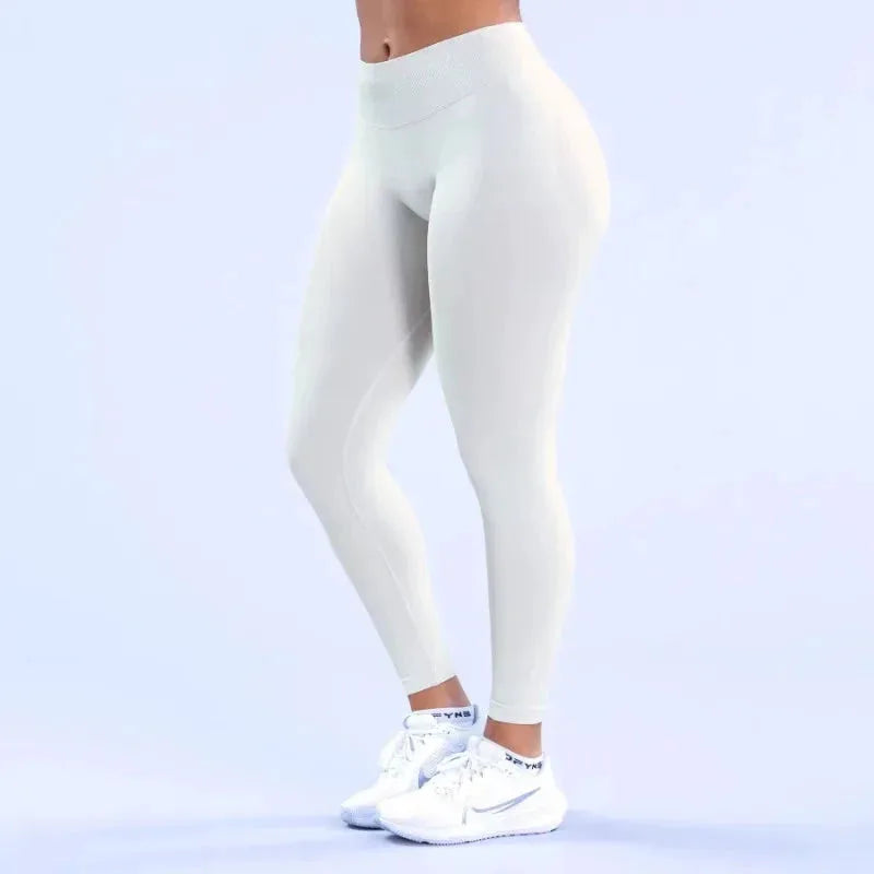 DF Impact matting pleated waist seamless sports fitness trousers by Maiden-Art