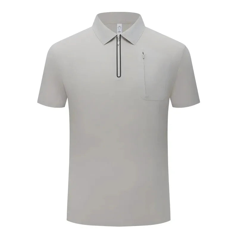 Golf Wear Lightweight Stretch Polo Shirt Running Lapel T-Shirt by Vimost Shop