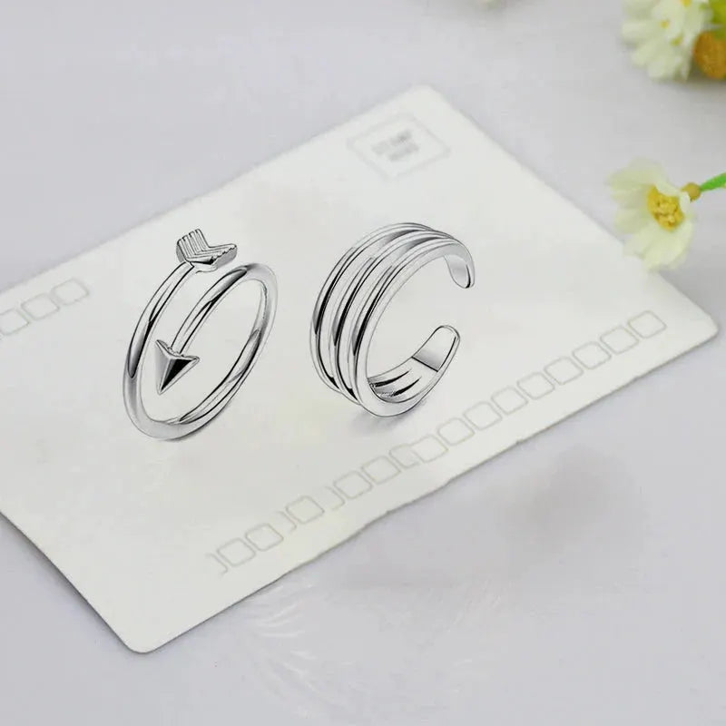 4Pcs Simple Alloy Crystal Foot Ring Adjustable Opening Toe Ring For Women Girl Summer Beach Vacation Jewelry Finger Ring by Maiden-Art