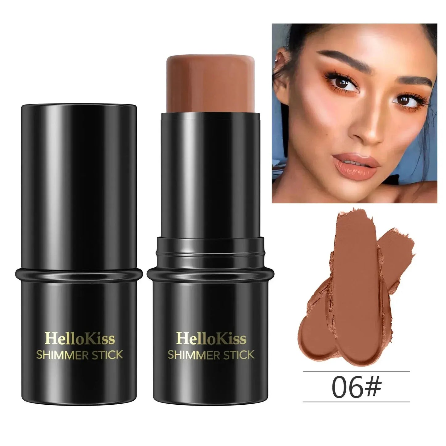 Highlighting&Bronzer Stick Face Brightening Blusher Rouge Concealer Pen Long Lasting Corrector Nose Shadow Contouring Cosmetics by Maiden-Art