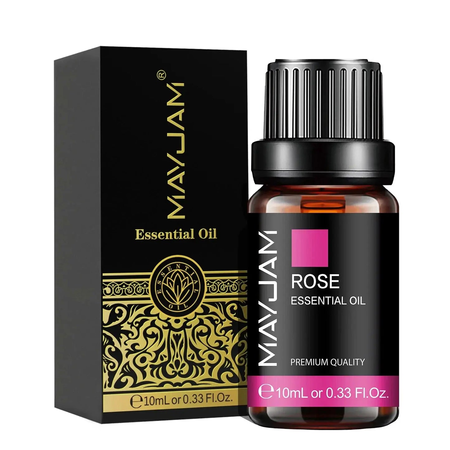 MAYJAM 10ML Lavender Lemongrass Jasmine Vanilla Eucalyptus Rose Lemon Essential Oil For Humidifier Diffuser Candle Making by Maiden-Art