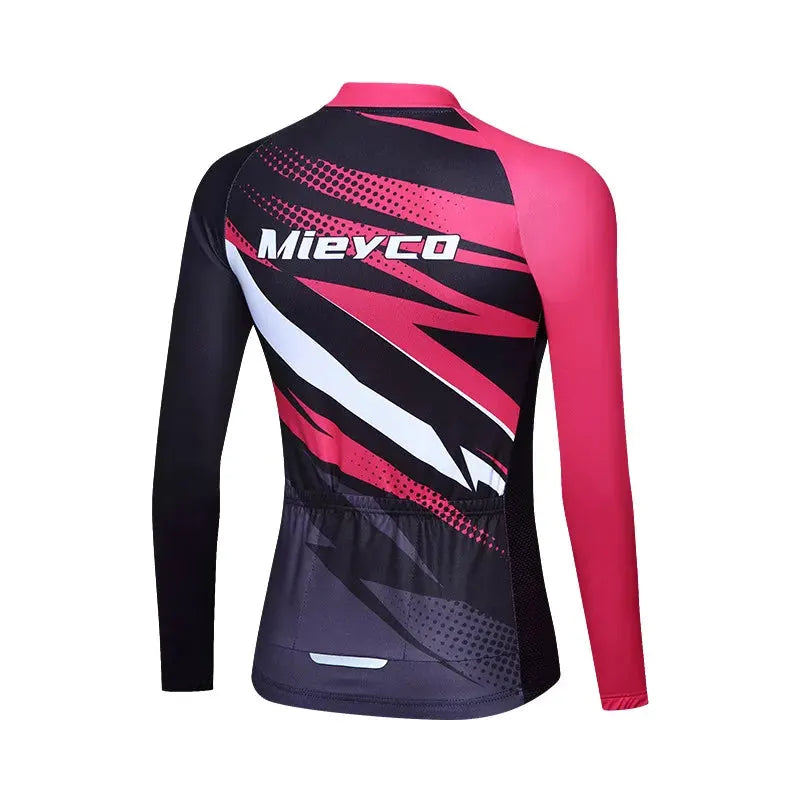 Women Cycling Jersey Long Sleeve Breathable Lightweight Spring Autumn Road Bike Top by Vimost Shop
