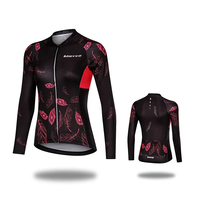 Women Cycling Jersey Summer Lightweight Long Sleeve Mountain Bike Sports Top for Outdoor Riding by Vimost Shop