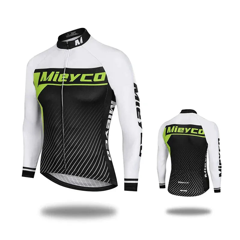 Mens Cycling Jersey Long Sleeve High Elastic for Spring Autumn Bike Riding and Outdoor Sports by Vimost Shop