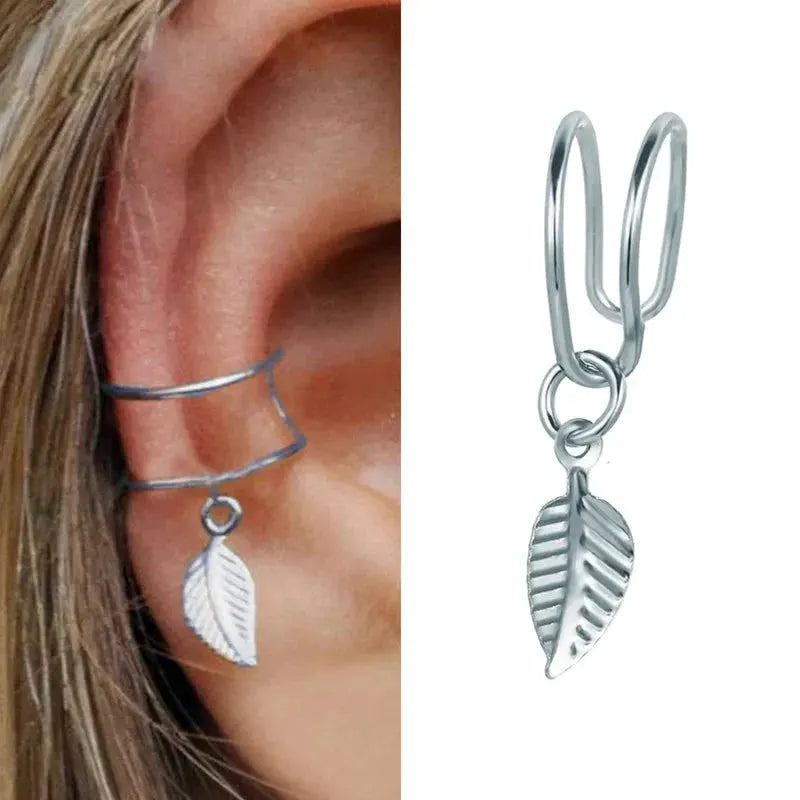 VAGZEB Bohemian NO Piercing Crystal Rhinestone Ear Cuff Wrap Stud Clip Earrings For Women Girl Trendy Earrings Jewelry Bijoux by Maiden-Art