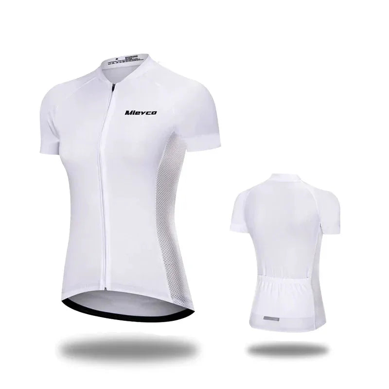 Women Cycling Jersey Summer MTB Bike Shirt Lightweight Breathable Reflective Cycling Top by Vimost Shop