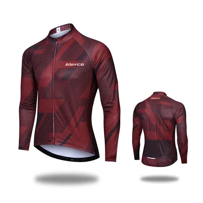 Mens Cycling Jersey Long Sleeve High Elastic for Spring Autumn Bike Riding and Outdoor Sports by Vimost Shop